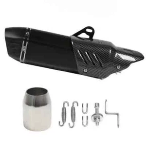 SCARICO UNIVERSALE 38 SPORTIVO MOTO CARBONIO TERMINALE MOTOCROSS SILENZIATORE - Foto 1 di 8