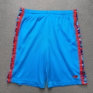 Nike Shorts Youth Boys XL Blue Orange Camo DriFit Activewear Running Basketball - Picture 1 of 14