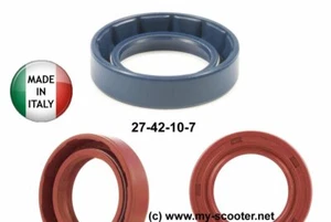 1x Simmering Wellendichtring, Hinterrad, Vespa PX 80 125 200 Lusso/T5 27x42x10x7 - Bild 1 von 1