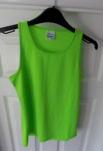 AWDis Just Cool Sleeveless Kids Cool Vest JC007J - Age 12/13 - Electric Green - Picture 1 of 8