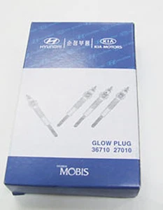 Genuine 3671027010 Glow Plugs 4pcs 1Set For Santa Fe, Tucson, Trajet XG, Rondo2 - Picture 1 of 2