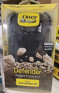 Otterbox Defender Hard Case for Samsung Galaxy S6 - Black - Photo 1 sur 2
