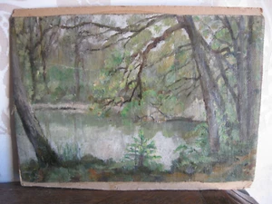 Petit tableau impressionniste Paysage - Imagen 1 de 6