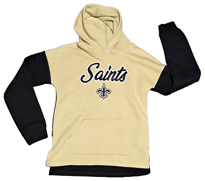 Girls New Orleans Saints NFL Long Sleeve Hoodie Sweatshirt size XLarge (14/16) - Image 1 of 4