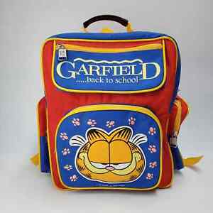 Rare 1978 Garfield Backpack Back to School Red by Sky Union Development Vintage