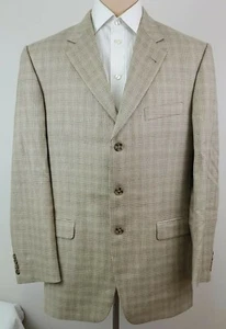 Burberry London Kensington Mens Wool-Silk-Linen 3 Button Sport Coat Size 43 L - Picture 1 of 7