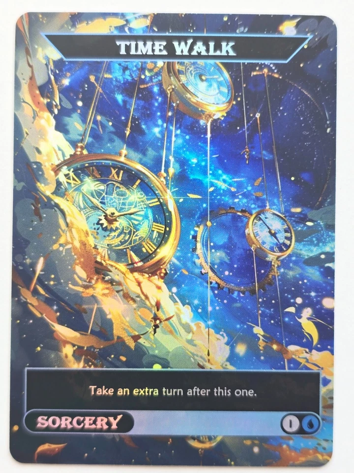 Time Walk 01 Foil-Altered Art Custom MTG Sorcery - Bild 1 von 1