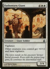 Oathsworn Giant Ravnica: City of Guilds PLD White Uncommon MTG CARD ABUGames