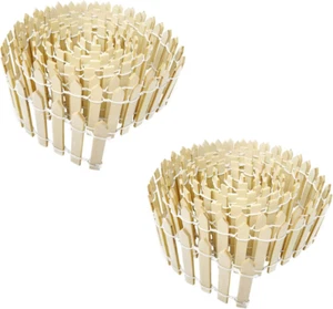2PCS Wooden Miniature Garden Decorative Picket Fences Palisades for Ornament (Le - Picture 1 of 7