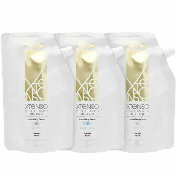 Crema suavizante L'OREAL X-tenso Oleoshape 400 ml cabello rebondante recto permanente Foto 1 de 4