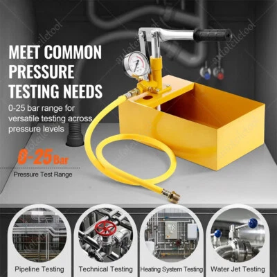 Befüllpumpe 25bar Handpumpe Prüfpumpe Testpumpe Heizung Wasser Pumpe Solar - Bild 1 von 4