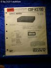 Sony Service Manual Cdp H3700 CD Player(#2407)