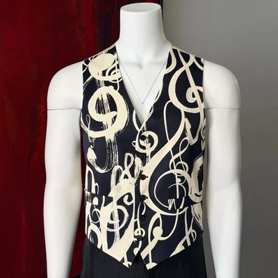 Chaleco de algodón MOSCHINO BARATO y CHIC Treble Clef talla 54 Foto 1 de 4