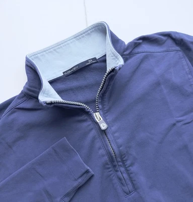 B Draddy Para Hombres 1/4 Cremallera Rendimiento Pullover Sudadera Bolsillo M Azul Elastizado Golf Foto 1 de 4