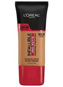 Loreal Infallible wear Pro Matte Foundation 109.5 Hazelnut - Picture 1 of 7