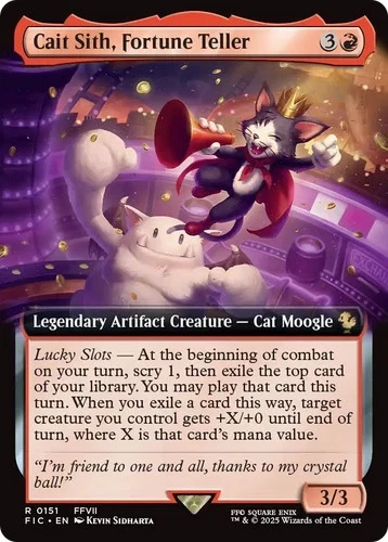 Cait Sith, Fortune Teller #0151 FIC (Extended Art) (FOIL) - MTG Final Fantasy - Image 1 of 1