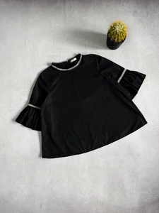 Brunello Cucinelli Blouse Top Dress Black Womens 42 Size Luxury - Picture 1 of 12