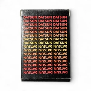 Vintage Datsun Promo Sealed Playing Cards with Box Made in Japan NOS - Picture 1 of 4