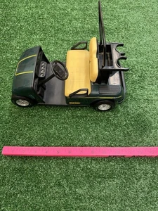 Vintage E-Z-GO Spielzeug Golfwagen 12" grün & gelb Modell von NyLint - seltenes Display - Bild 1 von 5