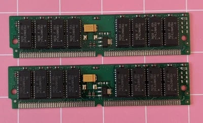 32MB 2x16MB EDO 60ns MICRON MT8D432M-6X 5.0V 72-pin Simm Ram Memory Kit DRAM - Image 1 of 4