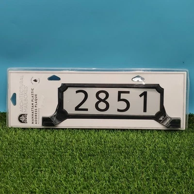 NEW Architectural Mailboxes Manhattan Plastic Black Mailbox Address Plaque Kit - Image 1 of 4