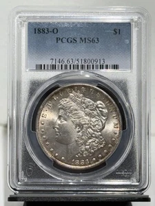 1883-O Morgan Silber Dollar 1 $ PCGS MS63 - Bild 1 von 2