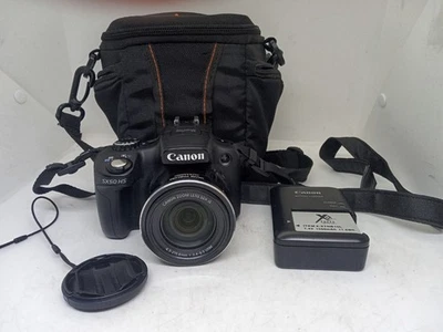 Canon PowerShot SX50 HS 12.1MP Digital Camera - Black With 2 Batteries - Image 1 of 4