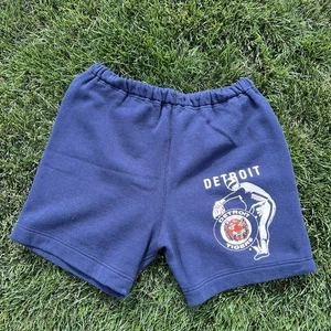 Vintage Detroit Tigers Shorts Cotton Polyester Artex Tag Made In The USA - Picture 1 of 7