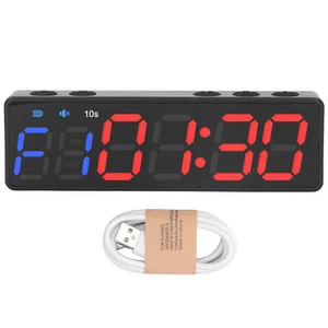 Gym Timer Workout Intervall Timer Fitness Uhr Digitalanzeige Blau Und Rot - Bild 1 von 12
