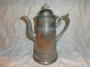 Raro Israel Trask Antiguo Faro Americano Forma Cúpula-Tapa Cafetera - Imagen 1 de 12