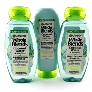 Garnier Whole Blends Coconut Water Aloe Vera Moisturizing Shampoo & Conditioner - Picture 1 of 6