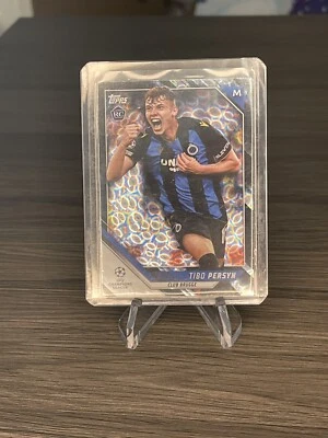 2021-22 Topps UEFA Champions League Tibo Persyn /10 ICY BLACK FOIL RC - Image 1 of 2