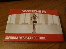 Weider Medium Resistance Exercise Band Tube Tone Long Lean Muscles 