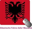 Albanische Fahne Flagge Adler Mauspad Mausepad Albanien Albania Kosovo Neu
