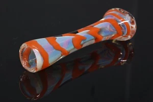 BLOWN GLASS ART HEAVY HAND PIPE FLOWER BOWL 3” CHILLUM USA SMOKING ONE HITTER OG - Picture 1 of 12