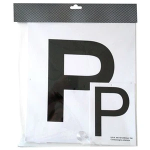 Contrassegno P Principiante riflettente regolamentare a norma con ventosa - Foto 1 di 1