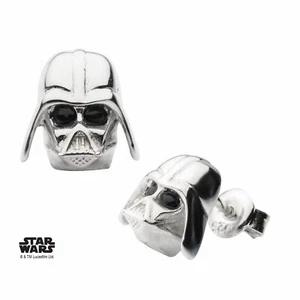 Star Wars 925 Sterlingsilber Darth Vader 3D Ohrstecker - Bild 1 von 2