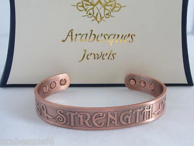 ARABESQUES JEWELS ARABESQUES TOP QUALITÄT Herren L/XL Stärke Kupfer Magnetfeldtherapie Armreif/Armband