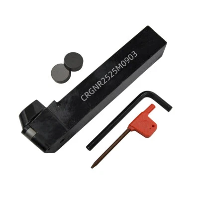 25mm CRGNR2525M0903 Portaherramientas de torneado externo con hoja redonda RNG090300 CBN Foto 1 de 4