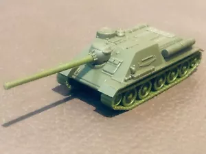 15mm 1/100 Flames Of War Soviet SU-100 Tank Destroyer Built - Picture 1 of 3