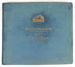 Schumann Op.63 Trio in D Minor His Master's Voice LP Shellac 12" -VG B106 - Picture 1 of 6