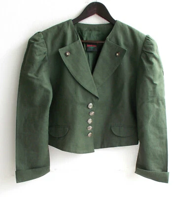 Damen Trachten Janker Leinen grün Gr. 42 v. Altenbeurer - Bild 1 von 2