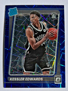 2021-22 Donruss Optic Kessler Edwards Blue Velocity Prizm Rated Rookie RC #154