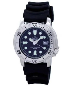 RATIO Free Diver Professional 200M zafiro cuarzo 22AD202 reloj para hombres - Imagen 1 de 9