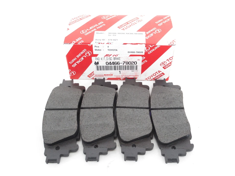 0446678020 Genuine Lexus NX300 NX200t NX300h Rear Brake Pads Set OEM - Image 1 of 1