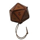 Polygonal Bag PU Leather Drawstring Pouch for Roleplaying Game Accessories