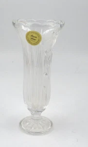 Princess House 24% Bleikristall Vase Germany Blumenmotiv 6" hoch - Bild 1 von 3