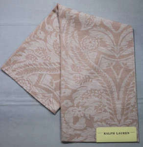 RALPH LAUREN 24X26 FABRIC REMNANT "STANDISH DAMASK" COLOR SHELL INDIA # - Picture 1 of 5