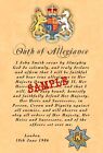 British Army Oath Of AllegianceROYAL ANGLIAN REGIMENT A4 photo print.