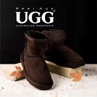 UGG Real Aus 100% Australian Sheepskin Wool Unisex Men Women Boots Chocolate